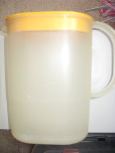 Vintage tupperware milk jug - milk,